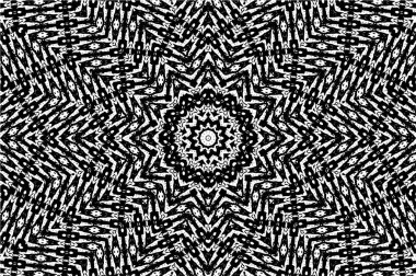 Beyaz arkaplanda soyut siyah yuvarlak şekil. vektör illüstrasyonu    