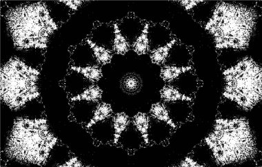 Dekoratif siyah beyaz arka plan. Mandala deseni.