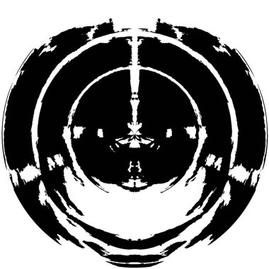 siyah ve beyaz grunge illüstrasyonu