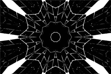 Mandala deseni. Süslü siyah beyaz arkaplan. 