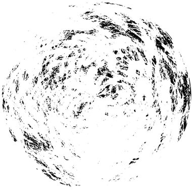 Siyah Grunge Yuvarlak Düzen Beyaz Arkaplan 'da izole edildi. Mürekkep Sıçratma Tasarımı