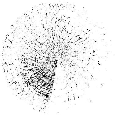 Siyah Grunge Yuvarlak Düzen Beyaz Arkaplan 'da izole edildi. Mürekkep Sıçratma Tasarımı