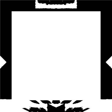 Beyaz arkaplanda soyut grunge çerçeve. Vektör tasarım şablonu.