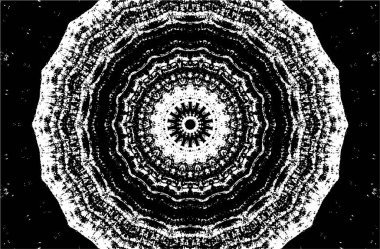 Dekoratif siyah beyaz arka plan. Mandala deseni.