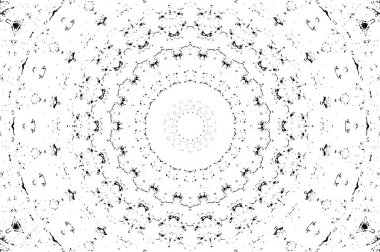 siyah ve beyaz arkaplan eski grunge vintage mandala arkaplanı 