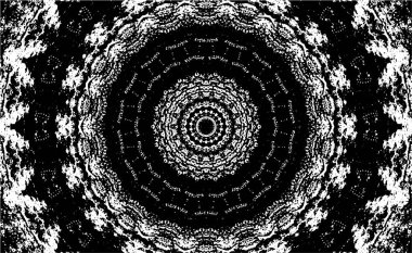 siyah ve beyaz arkaplan eski grunge vintage mandala arkaplanı 