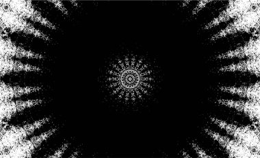siyah ve beyaz arkaplan eski grunge vintage mandala arkaplanı 