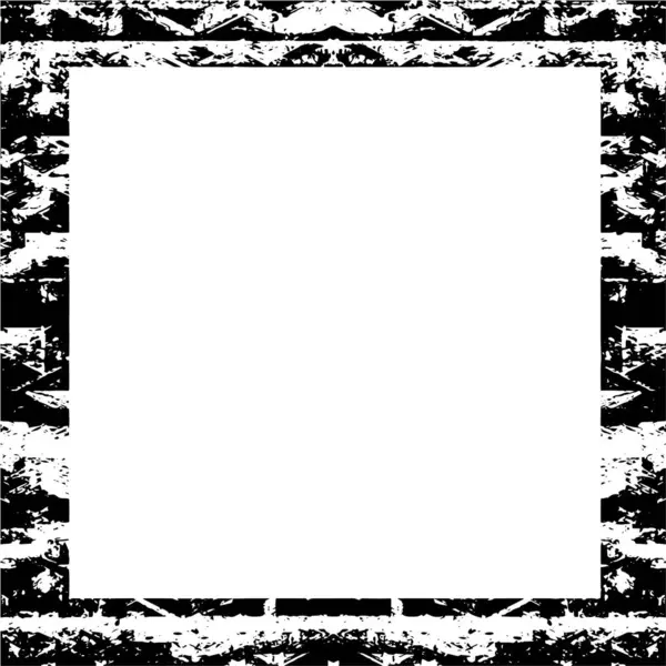 Bordo Quadrato Nero Sfondo Bianco — Vettoriale Stock