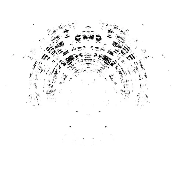 白色背景上的抽象黑色圆形 矢量说明 — 图库矢量图片