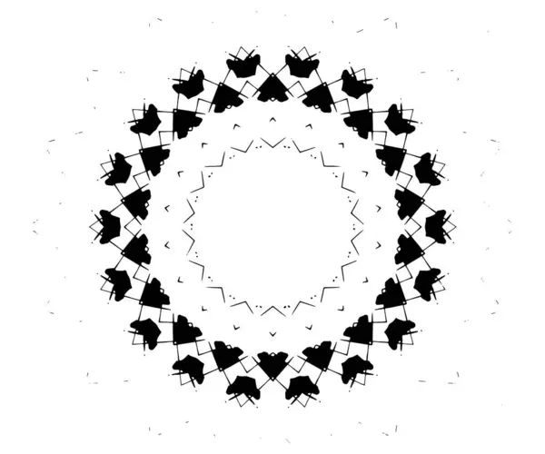 Abstraktní Kruhový Obrazec Vektorová Ilustrace Krásné Ornamentální Pozadí — Stockový vektor