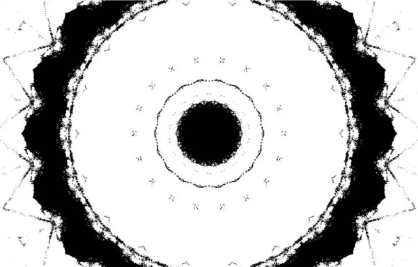 Dekorativní Černobílé Pozadí Mandala Vzor — Stockový vektor