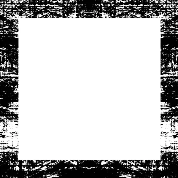 Bordo Quadrato Nero Sfondo Bianco — Vettoriale Stock