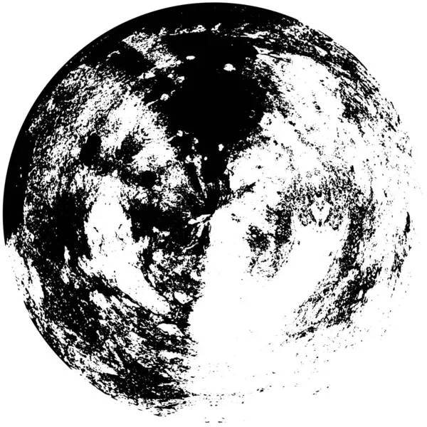 Αφηρημένο Μαύρο Στρογγυλό Σχήμα Λευκό Φόντο Εικονογράφηση Διανύσματος — Διανυσματικό Αρχείο