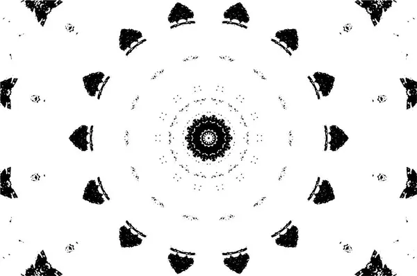 Abstrakte Schwarze Runde Form Auf Weißem Hintergrund Vektorillustration — Stockvektor
