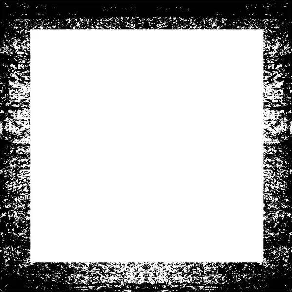 Schwarzer Quadratischer Rand Auf Weißem Hintergrund — Stockvektor