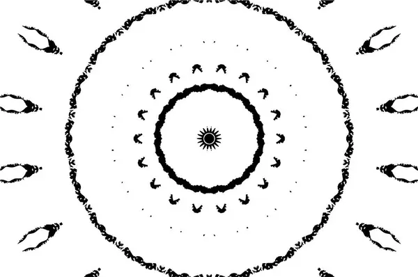Modèle Cercle Abstrait Illustration Vectorielle Beau Fond Ornemental — Image vectorielle