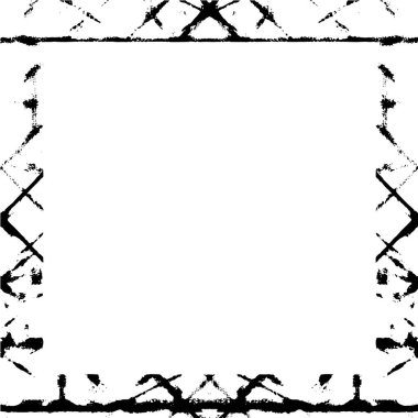 Beyaz arkaplanda soyut grunge çerçeve. Vektör tasarım şablonu.