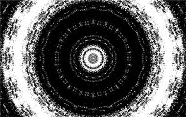 siyah ve beyaz arkaplan eski grunge vintage mandala arkaplanı 