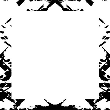 Beyaz arkaplanda soyut grunge çerçeve. Vektör tasarım şablonu.