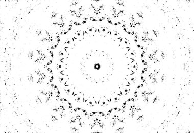 siyah ve beyaz arkaplan eski grunge vintage mandala arkaplanı 