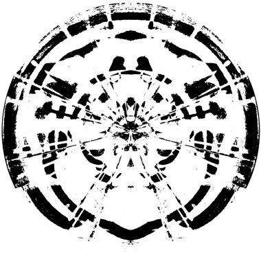 siyah beyaz yuvarlak grunge arkaplan