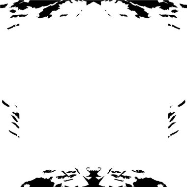 Beyaz arkaplanda soyut grunge çerçeve. Vektör tasarım şablonu.