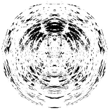 black and white round grunge texture