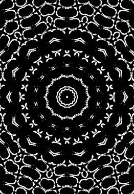 black and white round grunge texture