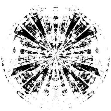 black and white round grunge texture