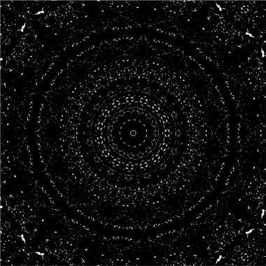 Beyaz arkaplanda soyut siyah yuvarlak şekil. vektör illüstrasyonu