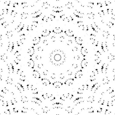 Beyaz arkaplanda soyut siyah yuvarlak şekil. vektör illüstrasyonu