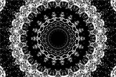 siyah ve beyaz arkaplan eski grunge vintage mandala arkaplanı 