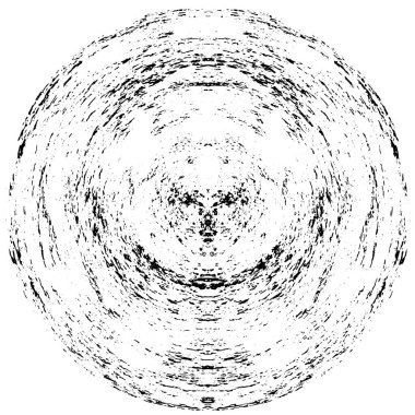 Grunge boya dairesi desenli element. Vektör illüstrasyonu.