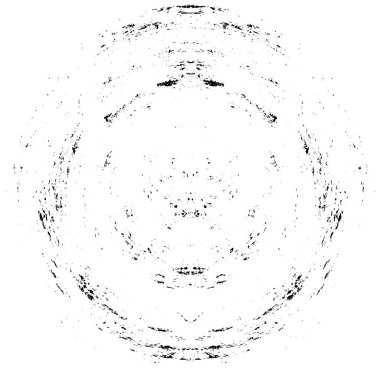 Grunge boya dairesi desenli element. Vektör illüstrasyonu.