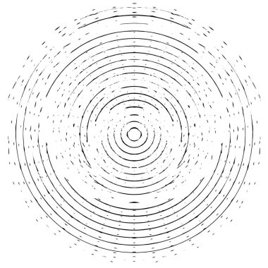 Grunge boya dairesi desenli element. Vektör illüstrasyonu.