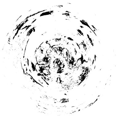 Grunge boya dairesi desenli element. Vektör illüstrasyonu.