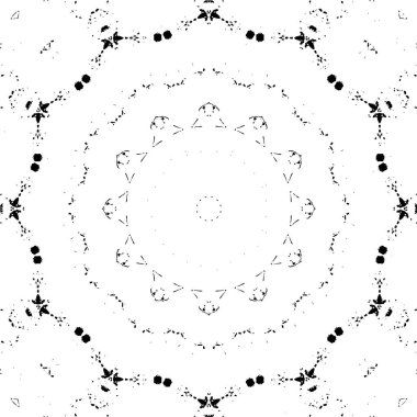 soyut yuvarlak mozaik vektör çizimi