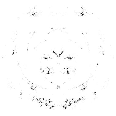 Grunge boya dairesi desenli element. Vektör illüstrasyonu.