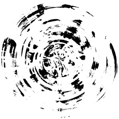 Elle boyanmış soyut bir element. Grunge fırça darbesi.