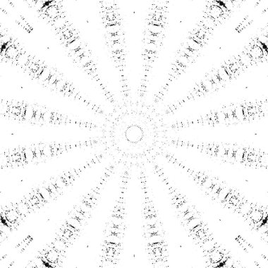 Kaleydoskopik desenli siyah ve beyaz süs arkaplanı