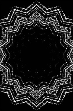 Dekoratif siyah beyaz arka plan. Mandala deseni.