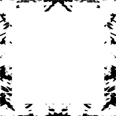 Beyaz arkaplanda soyut grunge çerçeve. Vektör tasarım şablonu.