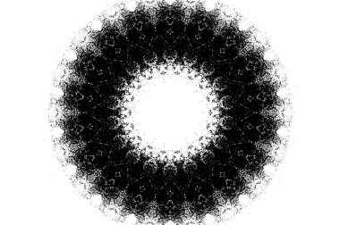 Dekoratif siyah beyaz arka plan. Mandala deseni.