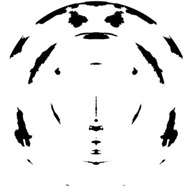 Smear fırça darbesi dokusu, soyut mürekkep arkaplanı