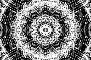 siyah ve beyaz arkaplan eski grunge vintage mandala arkaplanı 