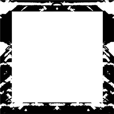 Beyaz arkaplanda soyut grunge çerçeve. Vektör tasarım şablonu.