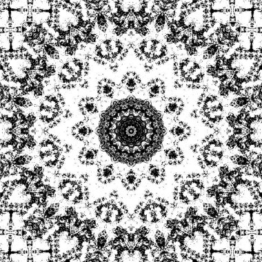 Kaleydoskopik desenli süslemeli tek renkli arkaplan