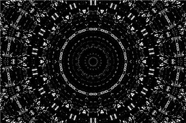 siyah ve beyaz arkaplan eski grunge vintage mandala arkaplanı 