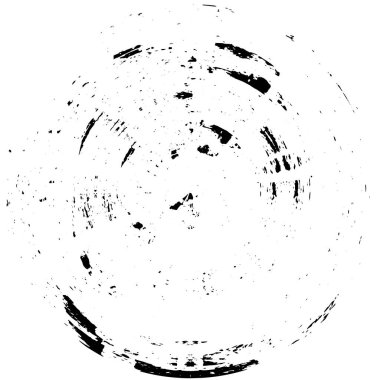 Grunge Yuvarlak Elementi. Yaratıcı Grafik Tasarımı İçin Soyut Çember Boyama. Tehlike Doku Arkaplanı. Bir Kaleydoskop 'un geometrik elementlerine sahip bir halka biçiminde arkaplan