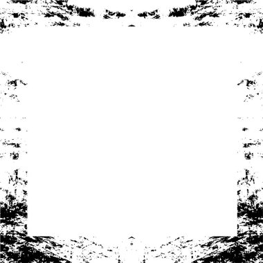 Grunge Yuvarlak Elementi. Yaratıcı Grafik Tasarımı İçin Soyut Çember Boyama. Tehlike Doku Arkaplanı. Bir Kaleydoskop 'un geometrik elementlerine sahip bir halka biçiminde arkaplan